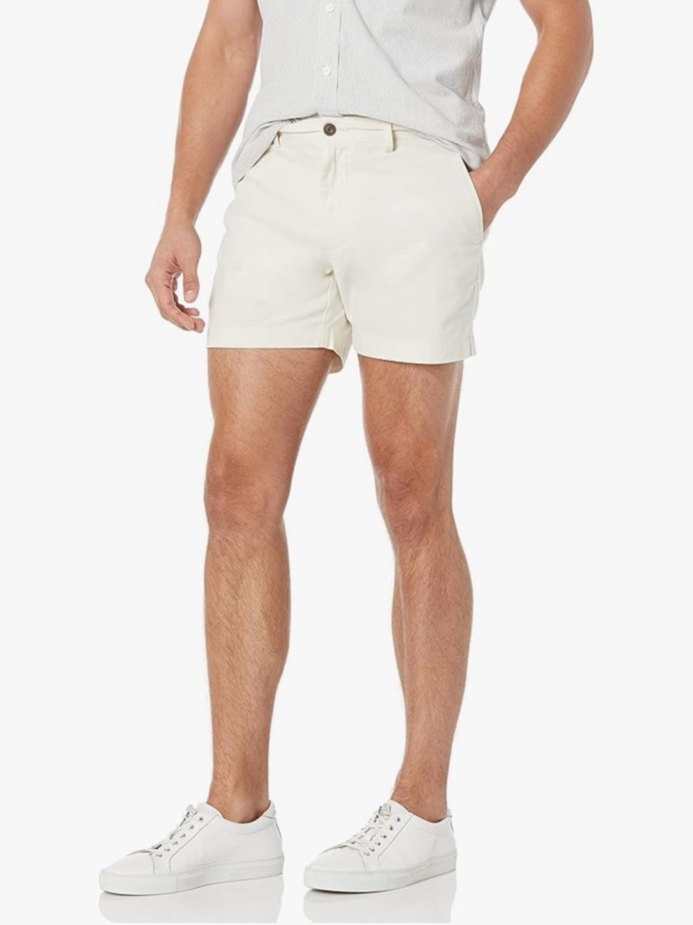 Men's Cream 5” Shorts